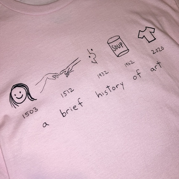 Men’s Mega Yacht “a brief history of art” T shirt - Picture 2 of 4